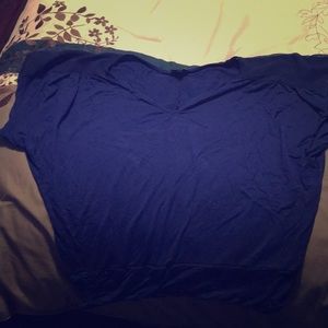 Royal blue banded top